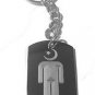 Islam Muslim Star Moon Cresent Person Religious - Metal Ring Key Chain Keychain