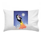 Panda Going to the Moon Taking Off w/ Rocket Logo - Single Pillow Case