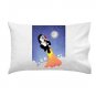 Panda Going to the Moon Taking Off w/ Rocket Logo - Single Pillow Case