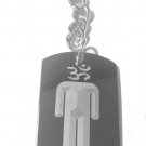 Hinduism Hindu Om Aum Person World Religion - Metal Ring Key Chain Keychain