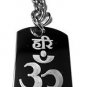 Hindu Lord Saying Hari Om TAT SAT Mantra - Metal Ring Key Chain Keychain