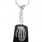 Novelty Skeleton Grenade Logo - Metal Ring Key Chain Keychain