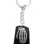Novelty Skeleton Grenade Logo - Metal Ring Key Chain Keychain