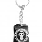 Zombie Outbreak Response ZORT Gas Mask Man - Metal Ring Key Chain Keychain