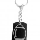 American Football Sports Theme Logo - Metal Ring Key Chain Keychain