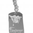 Vampire Bloody Lips Fangbanger TV Show - Metal Ring Key Chain Keychain