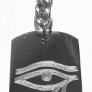 Eye of Ra Egyptian Pyramid Sun God - Metal Ring Key Chain Keychain