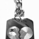EMO Punk Rock Music Broken Heart w/ Bandage - Metal Ring Key Chain Keychain