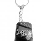 Novelty Jesus Fish Devil Satan Funny Logo Symbol - Metal Ring Key Chain Keychain