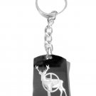 Hunt Hunting Deer Buck Shot Gun Sniper Scope - Metal Ring Key Chain Keychain