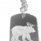 Beer Deer Bear Animal Name Funny Symbol Logo - Metal Ring Key Chain Keychain
