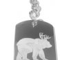 Beer Deer Bear Animal Name Funny Symbol Logo - Metal Ring Key Chain Keychain