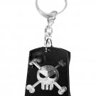 Candy Sugar Skull and Crossbones Logo Symbols - Metal Ring Key Chain Keychain