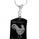 My Cock Is Bigger Than Yours Funny Humor Novelty - Metal Ring Key Chain Keychain