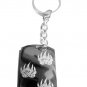 Celtic Knot Weave Irish Bear PAW Walking Symbol - Metal Ring Key Chain Keychain