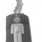 Buddhism Buddha Person Religion Religous Symbol - Metal Ring Key Chain Keychain