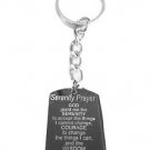 Holy Serenity Prayer Christian Inspirational - Metal Ring Key Chain Keychain