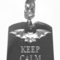 Keep Calm & Love Bats - Metal Ring Key Chain Keychain