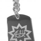 Bahai Baha'i Faith Nine 9 Point Pointed - Metal Ring Key Chain Keychain