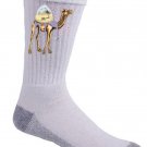 "Mystical Camel" Roaming Sahara Desert Egyptian Pyramids - Crew Socks Pair