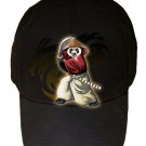 "Panda Warrior" Bear Ninja w/ Sword & Hat - Black Adjustable Cap Hat
