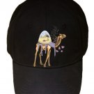"Mystical Camel" Roaming Sahara Desert Egypt Pyramids - Black Adjustable Cap Hat