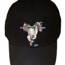 Cute Baby Slot Hanging From Tree - Black Adjustable Cap Hat