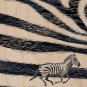 Zebra Skin Pattern Design w/ Running Animal - Plywood Wood Print Poster Wall Art
