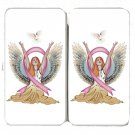 Angel & Dove Breast Cancer Awareness Ribbon - Womens Taiga Hinge Wallet Clutch