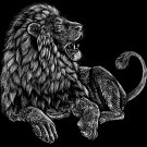 "Majestic Lion" Big Cat Jungle King Artwork - Rectangle Refrigerator Magnet