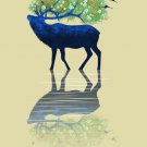 Elk of Nature Animal Artwork Design - Rectangle Refrigerator Magnet