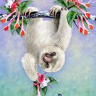 Cute Baby Sloth Hanging From Tree - Rectangle Refrigerator Magnet