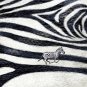 Zebra Skin Pattern Design Running Cute Animal - Vinyl Sticker