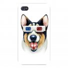 "Corgi 3D" Funny Puppy Dog Movie Glasses - FITS iPhone 5 5s Plastic Snap On Case