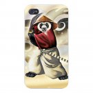 "Panda Warrior" Bear Ninja w/ Sword - FITS iPhone 4 4s Plastic Snap On Case