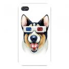 "Corgi 3D" Funny Puppy Dog Movie Glasses - FITS iPhone 4 4s Plastic Snap On Case