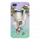 Cute Baby Sloth Hanging From Tree - FITS iPhone 4 4s Plastic Snap On Case
