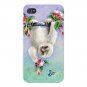Cute Baby Sloth Hanging From Tree - FITS iPhone 4 4s Plastic Snap On Case
