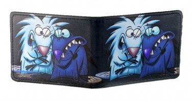 Angry Beavers Bi-Fold Wallet - Daggett & Norbert Funny Pose Faces on Black