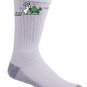 "Using Force" Bunny Rabbit & Turtle Physics Science Humor - Crew Socks Pair