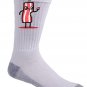 "I'm Delicious" Bacon Slice Eating Itself Funny Food Humor - Crew Socks Pair