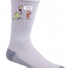 "Hipster Dino" Dinosaur Funny Existed Before It Was Cool Humor - Crew Socks Pair