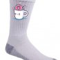 "Coffee With Friends" Mug & Donut Drinking Brew Together Funny - Crew Socks Pair