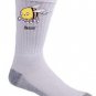 "Buzzin" Funny Bumblebee Bee Drinking Coffee Caffeine Humor - Crew Socks Pair