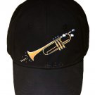 "Toot" Funny Musical Instrument Trumpet Fart Out Horn - Black Adjustable Cap Hat
