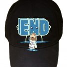 "The End Is Near" Doomsday Man Funny Word Attack - Black Adjustable Cap Hat