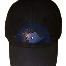 "Reading Light" Deep Sea Angler Lure Fish Reads Book - Black Adjustable Cap Hat
