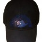 "Reading Light" Deep Sea Angler Lure Fish Reads Book - Black Adjustable Cap Hat