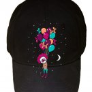 "Last Laugh" Suicide Clown Hanging From Balloons - Black Adjustable Cap Hat