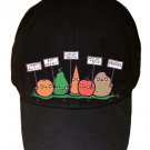"Protesting Vegans" Vegetables Protest Signs Funny - Black Adjustable Cap Hat